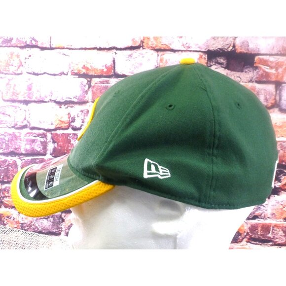 Green Bay Packers New Era 39Thirty Large-X Large NFL Stretch Fit Cap Green & Yel - Picture 4 of 10